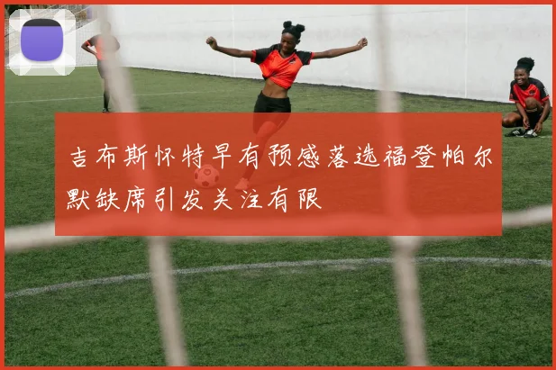 吉布斯怀特早有预感落选福登帕尔默缺席引发关注有限