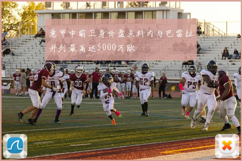 意甲中前卫身价盘点科内与巴雷拉并列最高达5000万欧